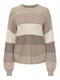 ONLATIA L/S STRIPE PULLOV KNT NOOS feather gray