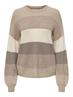 ONLATIA L/S STRIPE PULLOV KNT NOOS feather gray