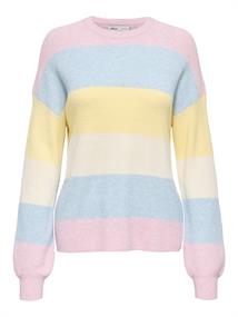ONLATIA L/S STRIPE PULLOV KNT NOOS light pink
