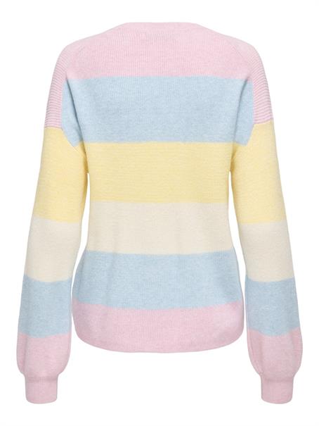 ONLATIA L/S STRIPE PULLOV KNT NOOS light pink