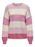 ONLATIA L/S STRIPE PULLOV KNT NOOS pink lady