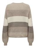 ONLATIA L/S STRIPE PULLOVER KNT NOOS feather gray