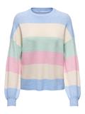 ONLATIA L/S STRIPE PULLOVER KNT NOOS kentucky blue