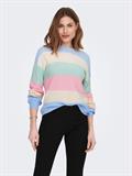 ONLATIA L/S STRIPE PULLOVER KNT NOOS kentucky blue