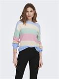 ONLATIA L/S STRIPE PULLOVER KNT NOOS kentucky blue