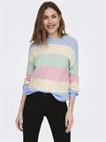 ONLATIA L/S STRIPE PULLOVER KNT NOOS kentucky blue
