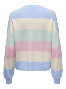ONLATIA L/S STRIPE PULLOVER KNT NOOS kentucky blue