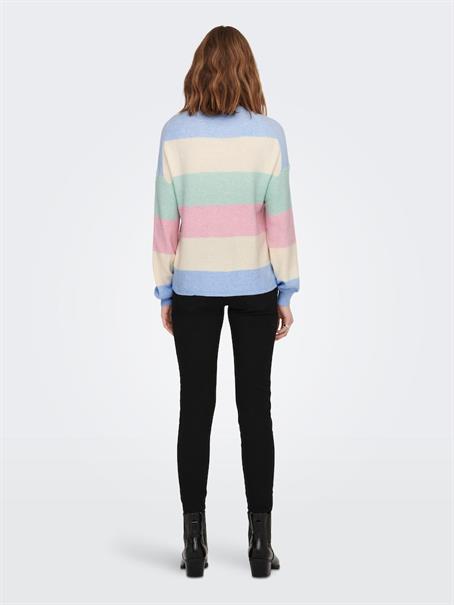 ONLATIA L/S STRIPE PULLOVER KNT NOOS kentucky blue