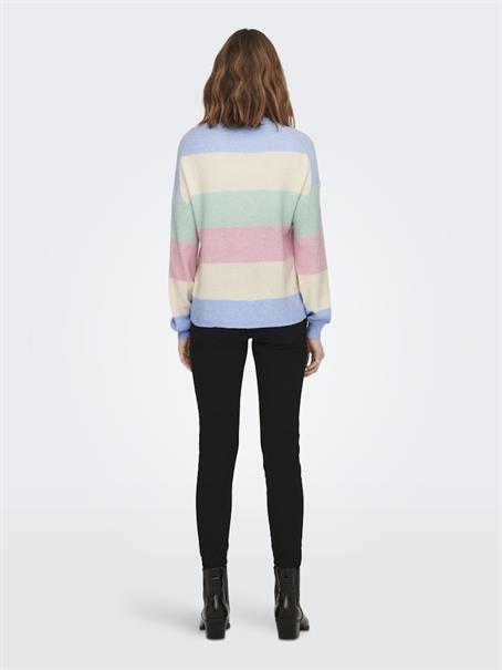 ONLATIA L/S STRIPE PULLOVER KNT NOOS kentucky blue