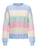 ONLATIA L/S STRIPE PULLOVER KNT NOOS kentucky blue