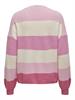 ONLATIA L/S STRIPE PULLOVER KNT NOOS pink lady