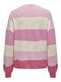 ONLATIA L/S STRIPE PULLOVER KNT NOOS pink lady