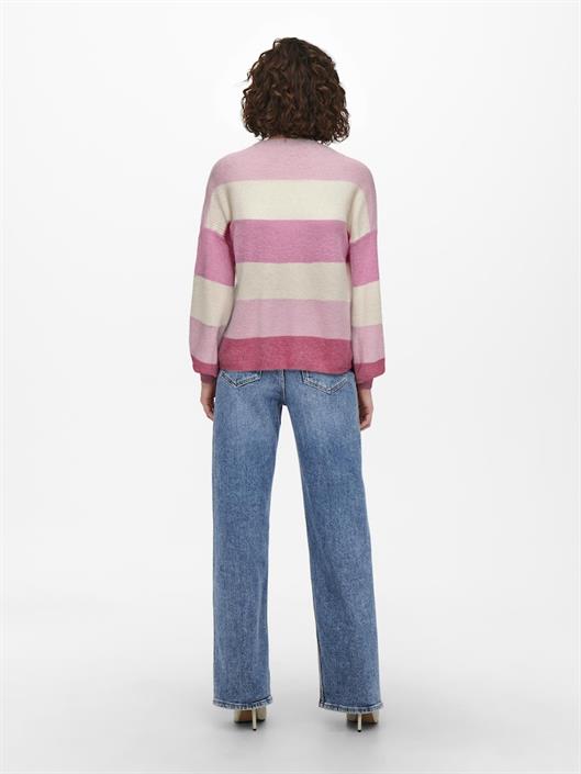 onlatia-l-s-stripe-pullover-knt-noos-pink-lady