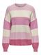 ONLATIA L/S STRIPE PULLOVER KNT NOOS pink lady