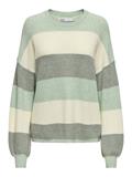ONLATIA L/S STRIPE PULLOVER KNT NOOS silt green