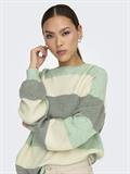 ONLATIA L/S STRIPE PULLOVER KNT NOOS silt green