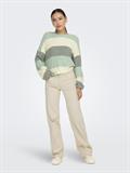 ONLATIA L/S STRIPE PULLOVER KNT NOOS silt green