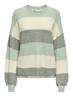 ONLATIA L/S STRIPE PULLOVER KNT NOOS silt green