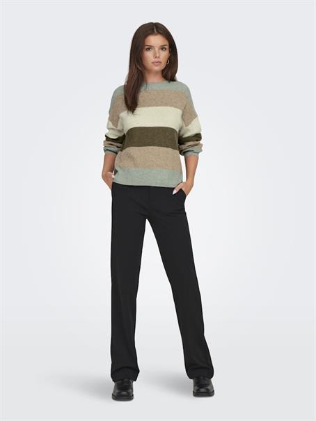 ONLATIA LIFE L/S STRIPE PULLOV KNT NOOS hedge green