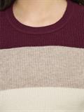 ONLATIA LIFE L/S STRIPE PULLOV KNT NOOS zinfandel