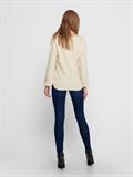 ONLATIA V-NECK L/S PULLOVER CC KNT almond milk