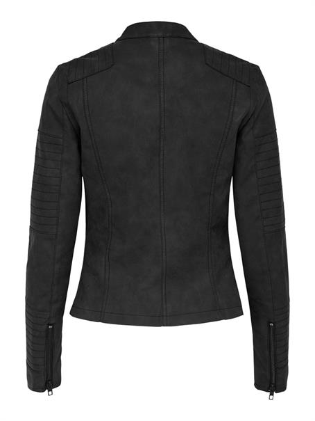 ONLAVA FAUX LEATHER BIKER OTW NOOS schwarz1