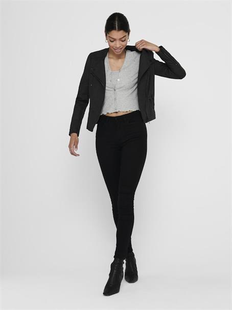 ONLAVA FAUX LEATHER BIKER OTW NOOS schwarz1
