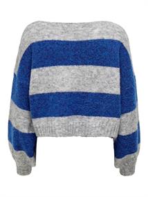 ONLAYA LIFE L/S BOATNECK PULL CC KNT light grey melange-w. surf the