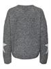 ONLAZU LS STAR O-NECK KNT dark grey melange