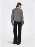 ONLAZU LS STAR O-NECK KNT dark grey melange