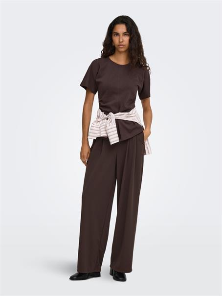 ONLBANG PLEAT WIDE PANT JRS coffee bean