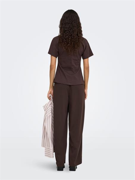 ONLBANG PLEAT WIDE PANT JRS coffee bean