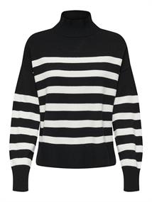 ONLBARIA LS HIGHNECK CC KNT black