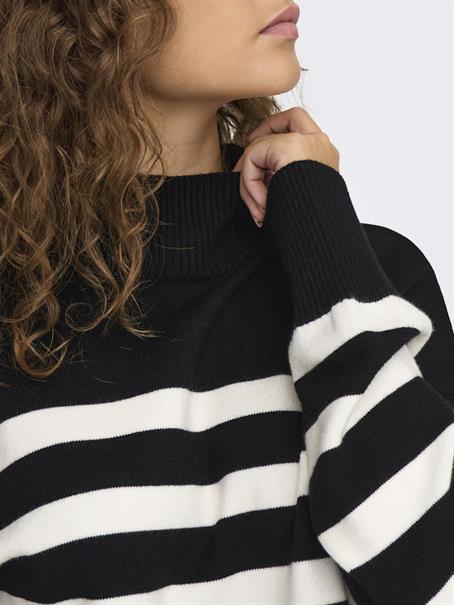 ONLBARIA LS HIGHNECK CC KNT black