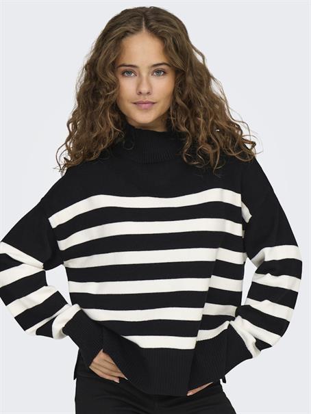 ONLBARIA LS HIGHNECK CC KNT black