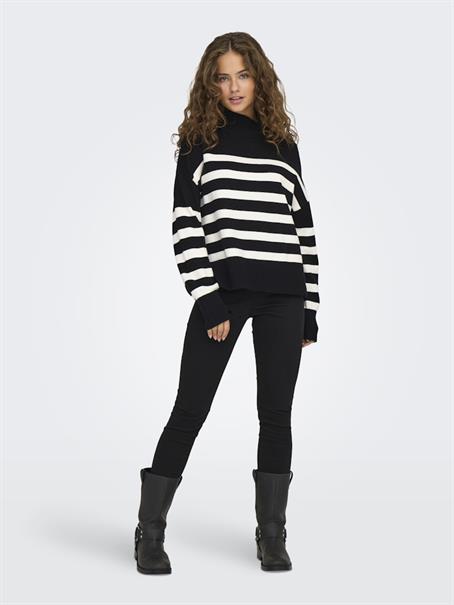 ONLBARIA LS HIGHNECK CC KNT black