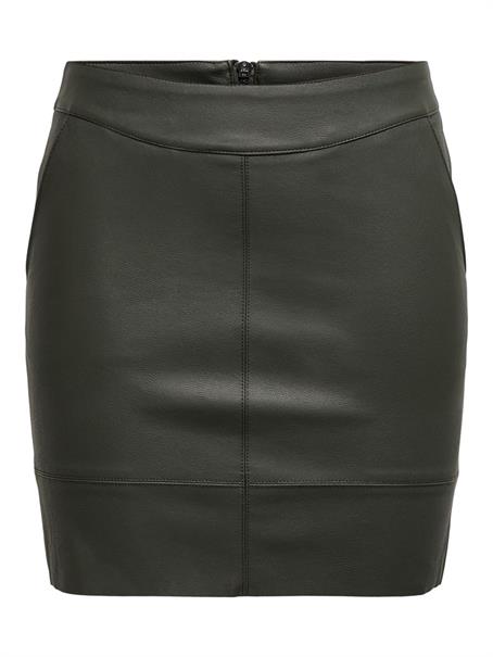 ONLBASE FAUX LEATHER SKIRT OTW peat