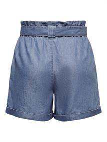 ONLBEA SMILLA HW PB LOOSE DNM SHORTS medium blue denim