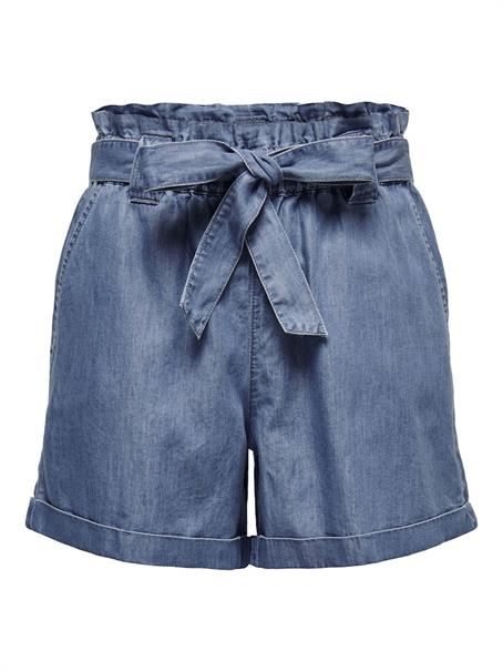 ONLBEA SMILLA HW PB LOOSE DNM SHORTS medium blue denim