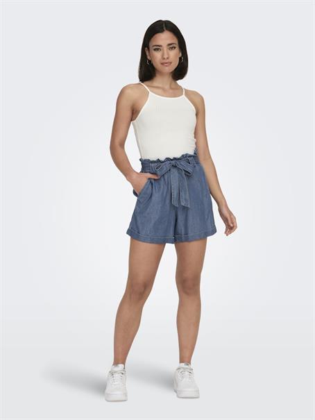 ONLBEA SMILLA HW PB LOOSE DNM SHORTS medium blue denim