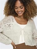 ONLBEACH 7/8 TIE CARDIGAN KNT NOOS cloud dancer