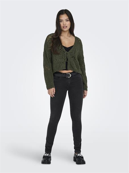 ONLBEACH 7/8 TIE CARDIGAN KNT NOOS forest night