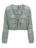 ONLBEACH 7/8 TIE CARDIGAN KNT NOOS jadeite