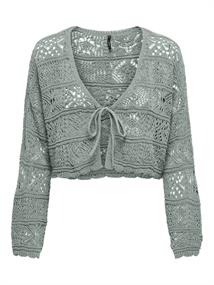 ONLBEACH 7/8 TIE CARDIGAN KNT NOOS jadeite