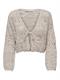 ONLBEACH 7/8 TIE CARDIGAN KNT NOOS pumice stone