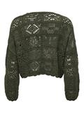 ONLBEACH LIFE 7/8 TIE CARDIGAN KNT NOOS forest night