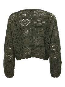 ONLBEACH LIFE 7/8 TIE CARDIGAN KNT NOOS forest night