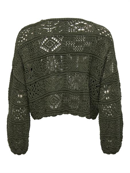 ONLBEACH LIFE 7/8 TIE CARDIGAN KNT NOOS forest night