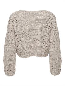 ONLBEACH LIFE 7/8 TIE CARDIGAN KNT NOOS pumice stone