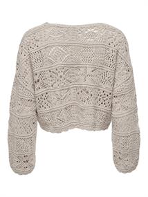 ONLBEACH LIFE 7/8 TIE CARDIGAN KNT NOOS pumice stone